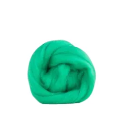 Wełna czesankowa merynos australijski 19mic ZIELONA LAGUNA