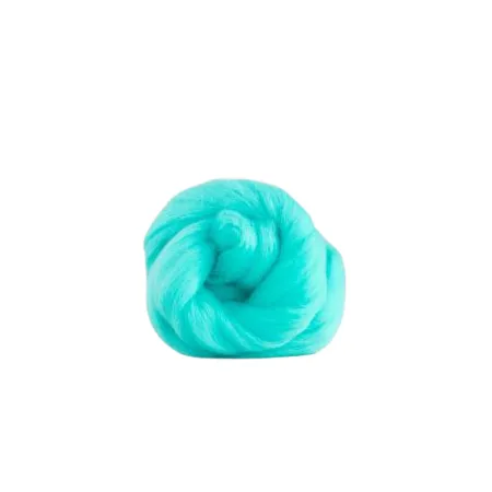 Wełna czesankowa merynos australijski 19mic SZMARAGD JASNY