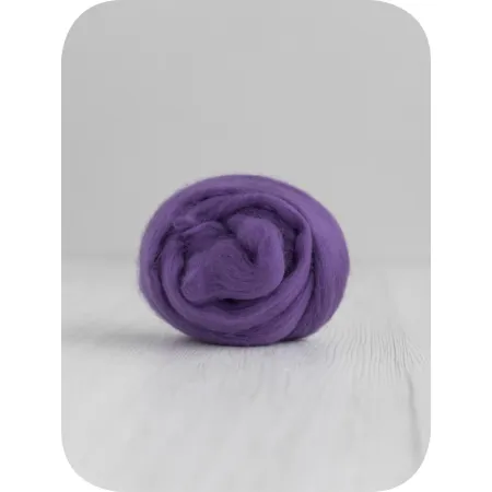 Zestaw wełny czesanki australijskiej 19mic FIOLETY 6 kolorów