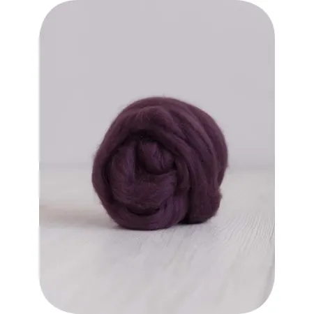 Zestaw wełny czesanki australijskiej 19mic FIOLETY 6 kolorów