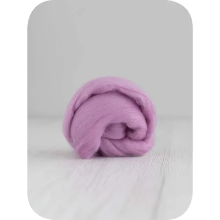 Zestaw wełny czesanki australijskiej 19mic Jagodowy 10 kolorów