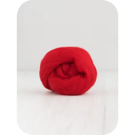 Zestaw wełny czesanki australijskiej 19mic PODSTAWOWY 10 kolorów