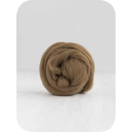 Zestaw wełny czesanki australijskiej 19mic ODCIENIE BRĄZU 8 kolorów