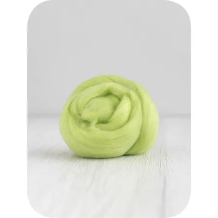 Zestaw wełny czesanki australijskiej 19mic ZIELONY 10 kolorów