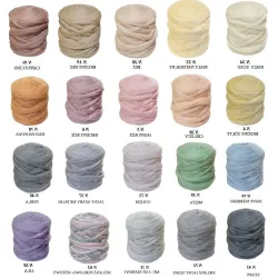 Wełna czesankowa polska Zestaw PASTELOWY 20 kolorów