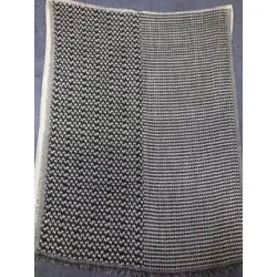 Damski etno szal z wełny merynosów dwustronny