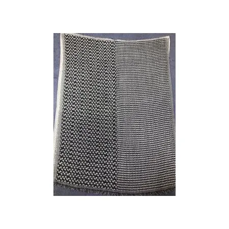 Damski etno szal z wełny merynosów dwustronny