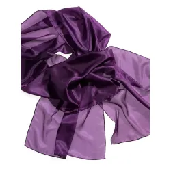Szal jedwabny szyfon FIOLET Pongee 5 180x45cm do nuno filcowania