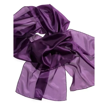 Szal jedwabny szyfon FIOLET Pongee 5 180x45cm do nuno filcowania