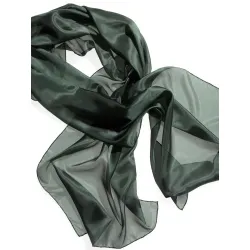 Szal jedwabny szyfon JODŁA 180x45cm do nuno filcowania Pongee 5