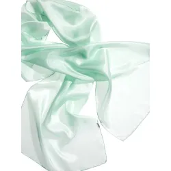 Szal jedwabny szyfon MIĘTA 180x45cm do nuno filcowania Pongee 5