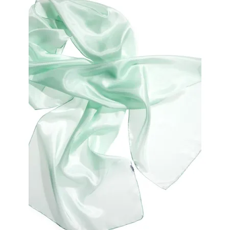 Szal jedwabny szyfon MIĘTA 180x45cm do nuno filcowania Pongee 5