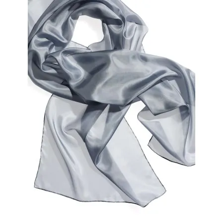 Szal jedwabny szyfon SZARY 185x45cm do nuno filcowania Pongee 5