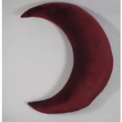 Poduszka Księżyc i gwiazdy do sesji noworodkowej BORDOWY velvet