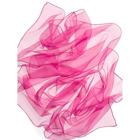 Szal jedwabny szyfon CYKLAMEN 180x55cm do nuno filcowania
