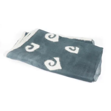 Szal jedwabny nunofilc grafit