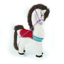 Filcowy konik koń z filcu i futra dla dzieci