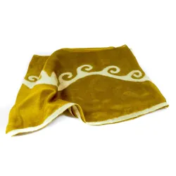 Szal jedwabny nunofilc złoty