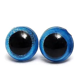 NEW Bezpieczne oczka oczy plastykowe Niebieski 8mm