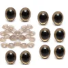 Złote bezpieczne oczka oczy 10mm 10par plastykowych