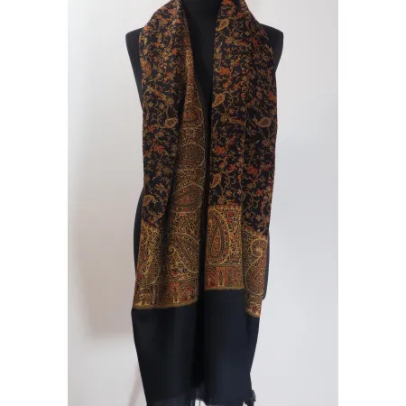 Damski męski szal Praisley dwustronny z wełny merynosów