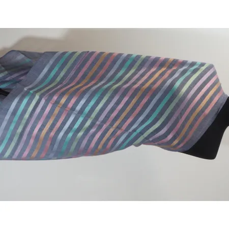 Męski damski dwustronny szal z wełny merynosów i jedwabiu