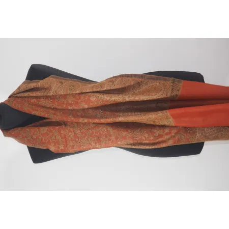 Damski męski szal Praisley dwustronny z wełny merynosów