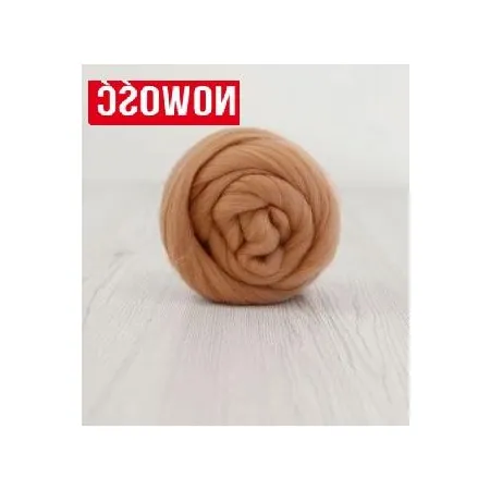 Wełna czesankowa 19mic CHLEBOWY merynos australijski