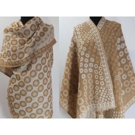 Damski męski wełniany szal z wełny merynosów