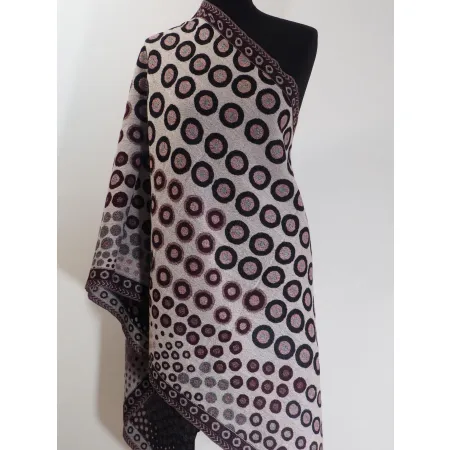 Damski wełniany szal ciepły dwustronny