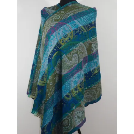 Damski  szal wełniany wielokolorowy Praisley