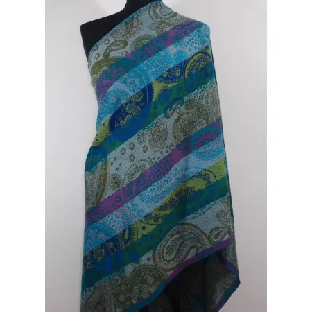 Damski  szal wełniany wielokolorowy Praisley