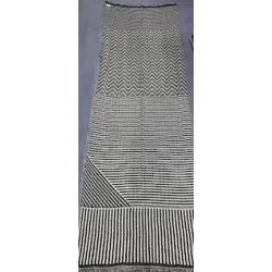 Damski etno szal z wełny merynosów dwustronny