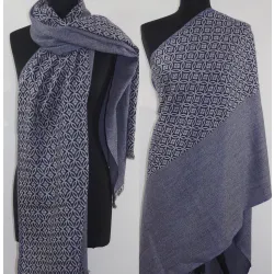 Damski męski szal z wełny z merynosów