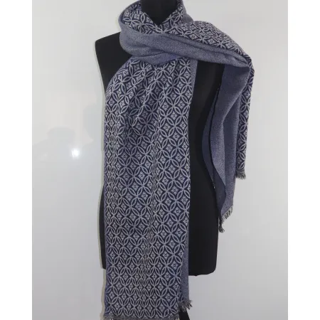 Damski męski szal z wełny z merynosów