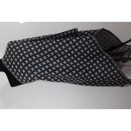 Damski męski wełniany szal merynosów dwustronny w piksle