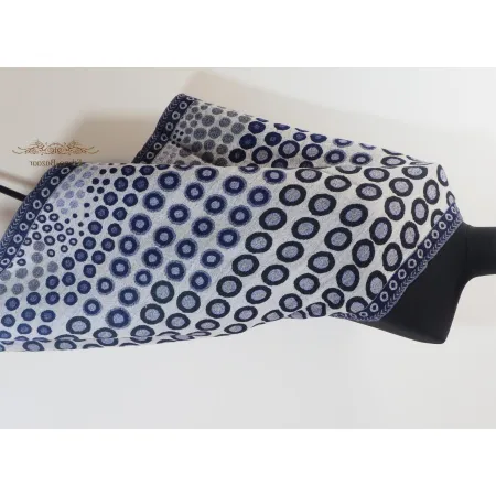 Damski męski wełniany szal merino dwustronny Czarno biały