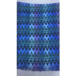 Elegancki granatowy duży szal z wełny z merynosów