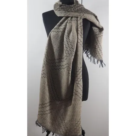 Damski szal wełniany merynosów etno boho