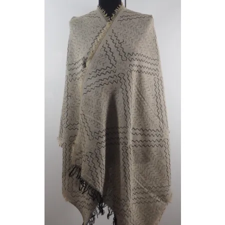 Damski szal wełniany merynosów etno boho