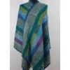 Damski szal wełniany merynos w paski
