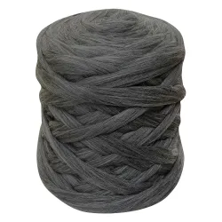 Wełna czesankowa do wyplatania koców 4,5kg MELANŻ SZARY #43