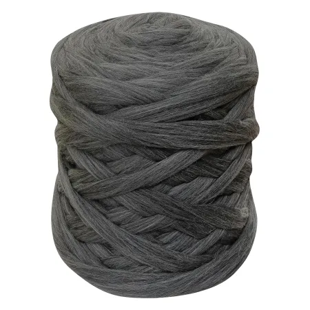 Wełna czesankowa do wyplatania koców 4,5kg MELANŻ SZARY #43