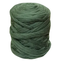 Wełna czesankowa do wyplatania koców 4,5kg MELANŻ ZIELONY #47