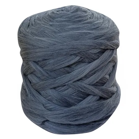 Wełna czesankowa do wyplatania koców 4,5kg MELANŻ NIEBIESKI #44