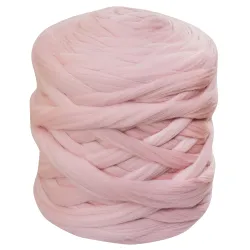 Wełna czesankowa 22-24mic JASNY RÓŻ 4,5kg HURT