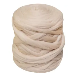 Wełna czesankowa 22-24mic BEŻOWY 4,5kg HURT