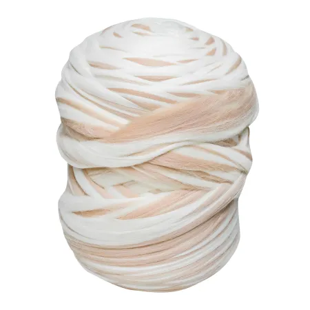 Wełna czesankowa 22-24mic CIASTECZKOWY 4,5kg HURT wałek