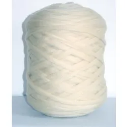 Wełna czesankowa Mini polska BIAŁY ECRU 3kg HURT