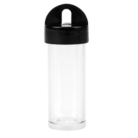 Tuba mała czarna do koralików